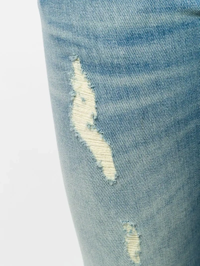 Shop R13 Distressed Skinny Jeans In Blue