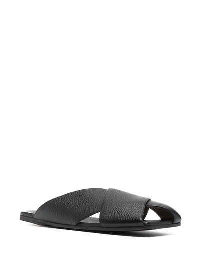 Shop Marsèll Spatula Crossover Sandals In Black