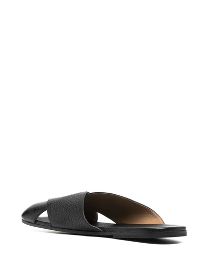 Shop Marsèll Spatula Crossover Sandals In Black