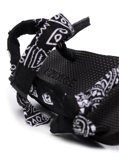 Shop Arizona Love Trekky Bandana-print Sandals In Black