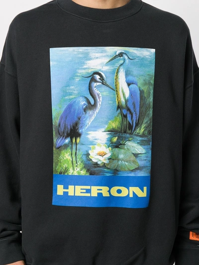 Shop Heron Preston Graphic Print Sweatshirt In Black
