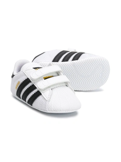 Shop Adidas Originals Superstar Pre-walker Sneakers In White