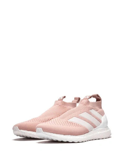 Shop Adidas Originals X Kith Ace 16+ Ultraboost "flamingos" Sneakers In Pink
