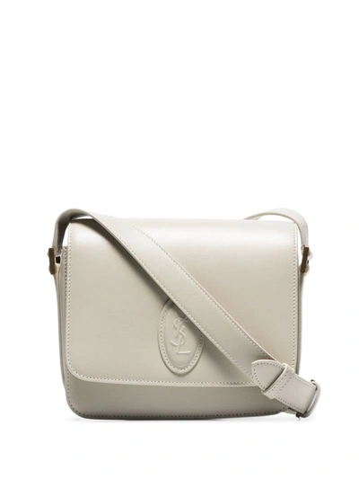 Shop Saint Laurent Small Besace Crossbody Bag In Neutrals