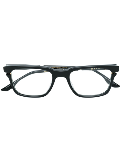 Shop Dita Eyewear Avec Glasses In Black