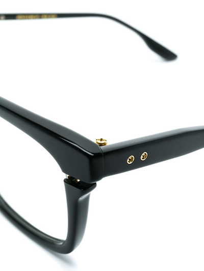 Shop Dita Eyewear Avec Glasses In Black