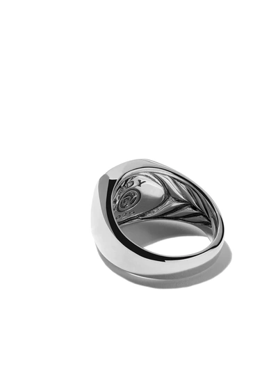 Shop David Yurman Sterling Silver Exotic Stone Pietersite Signet Ring In Ssbpy