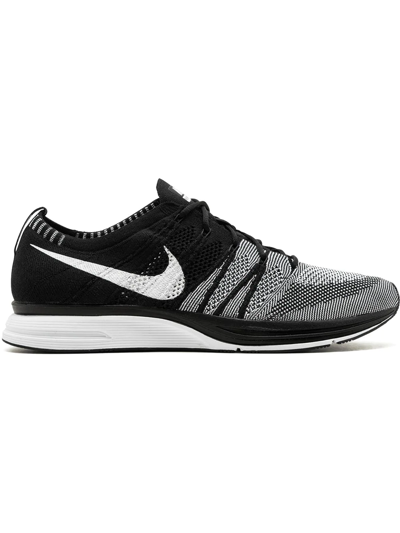 Shop Nike Flyknit "black/white" Sneakers