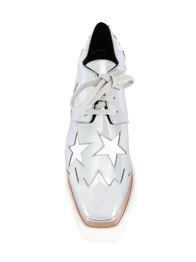 Stella Mccartney Stringate Elyse Con Stelle In Metallic