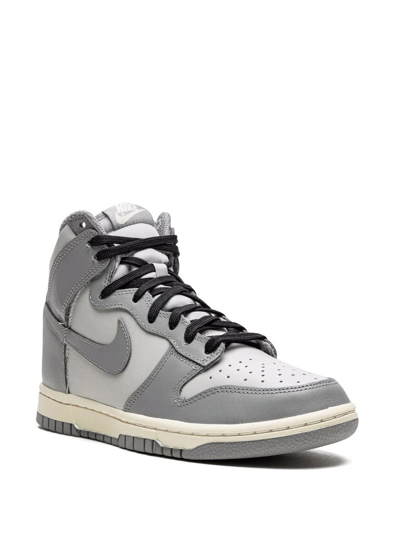 Shop Nike Dunk High "aged" Sneakers In Grey