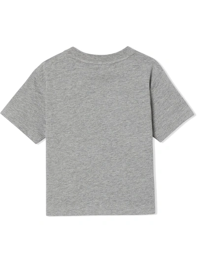 Shop Burberry Logo-print T-shirt In Grey