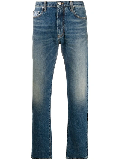 Shop Off-white Slim-fit Jeans In Blue