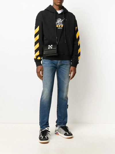 Shop Off-white Slim-fit Jeans In Blue