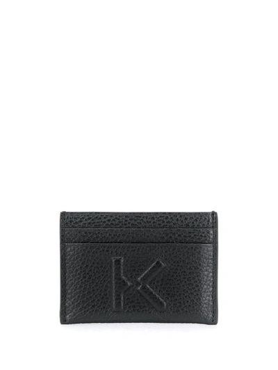 Shop Kenzo Embossed Logo Cardholder In Black