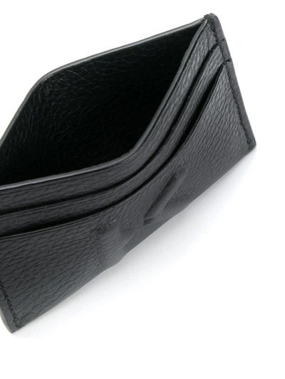 Shop Kenzo Embossed Logo Cardholder In Black