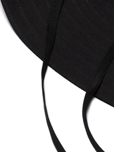 Shop Valentino Panelled Felt Bucket Hat In 0no Black