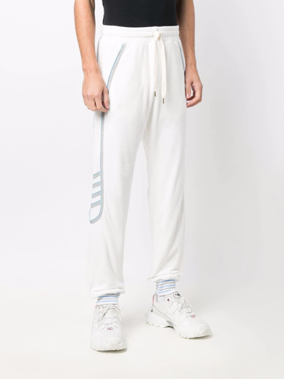 Casablanca Torchon Piping-detail Track Pants In White