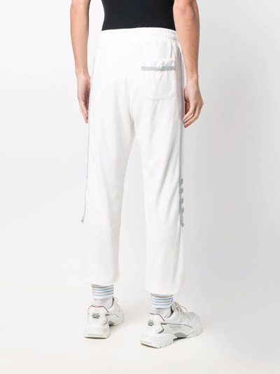 Casablanca Torchon Piping-detail Track Pants In White