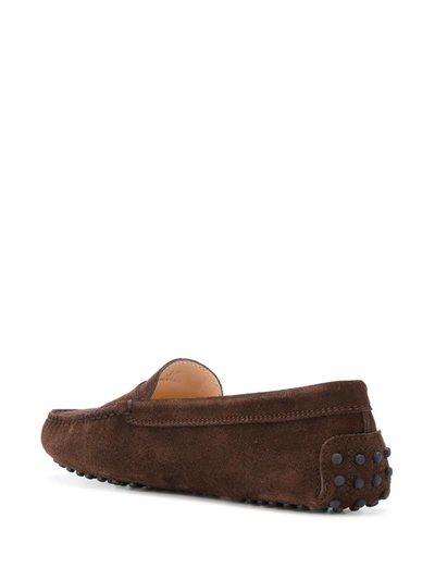 Shop Tod's Gommino Driving Shoes In Brown