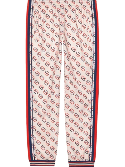 Shop Gucci Gg Printed Jogging Pant In White