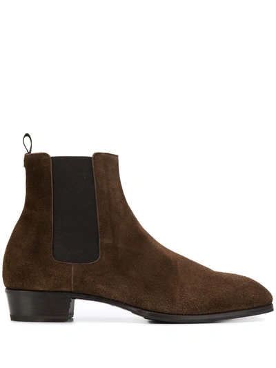 Shop Lidfort Chelsea Boots In Brown