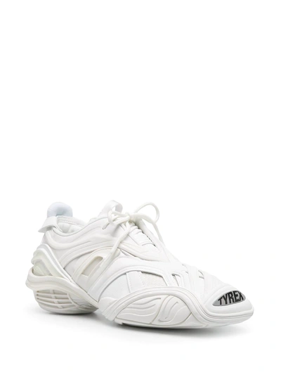 Shop Balenciaga Tyrex Monocolour Sneakers In White