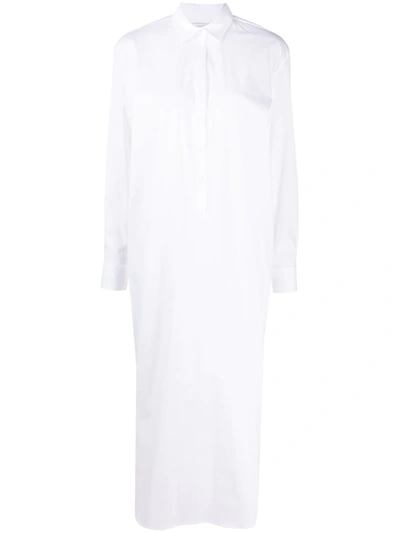 Shop La Collection Audrey Midi Shirt Dress In White