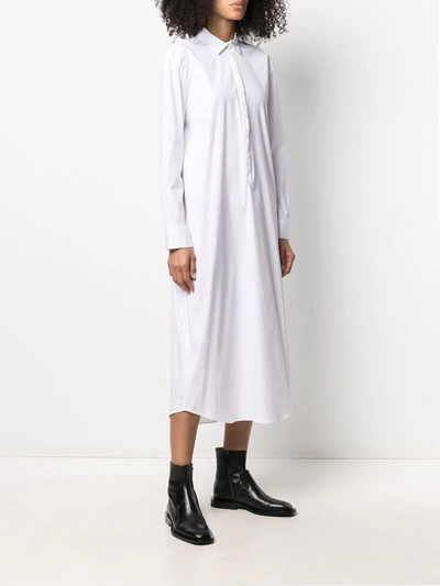 Shop La Collection Audrey Midi Shirt Dress In White