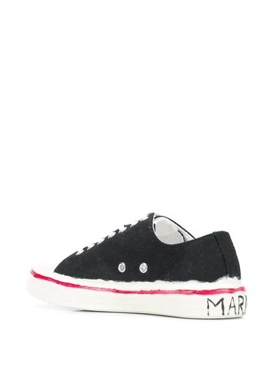 Shop Marni Low-top Sneakers In Black