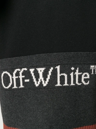 Shop Off-white Colour-block Knitted Jumper In Black