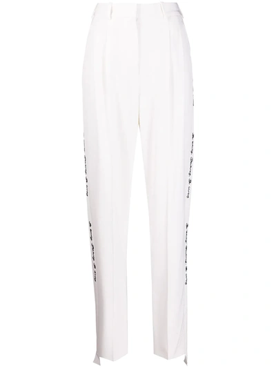 Shop Stella Mccartney We Are The Weather Tailored Trousers In White