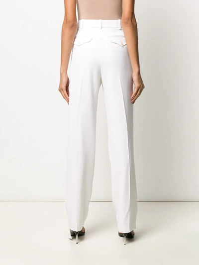 Shop Stella Mccartney We Are The Weather Tailored Trousers In White