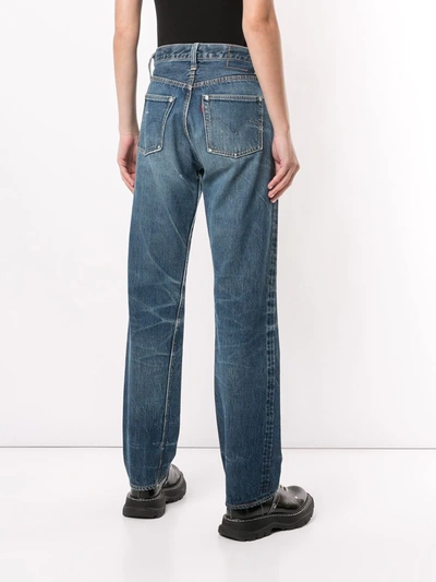 FAKE ALPHA VINTAGE Pre-owned 1940s Straight-leg Jeans In Blue