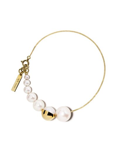 Shop Tasaki 18kt Yellow Gold M/g  Shell Bracelet
