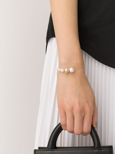 Shop Tasaki 18kt Yellow Gold M/g  Shell Bracelet