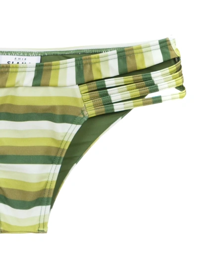 Amir Slama Striped Bikini In Green