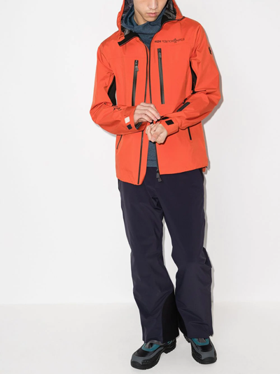 Shop Moncler Moirans Hooded Jacket In Orange