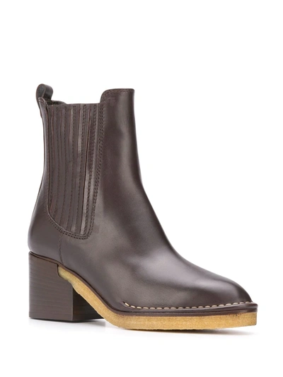 Shop Tod's 70mm Chelsea Boots In Brown