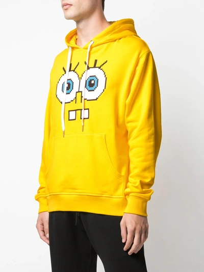 Mostly Heard Rarely Seen 8-bit Snaggle Teeth Motif Hoodie In Yellow