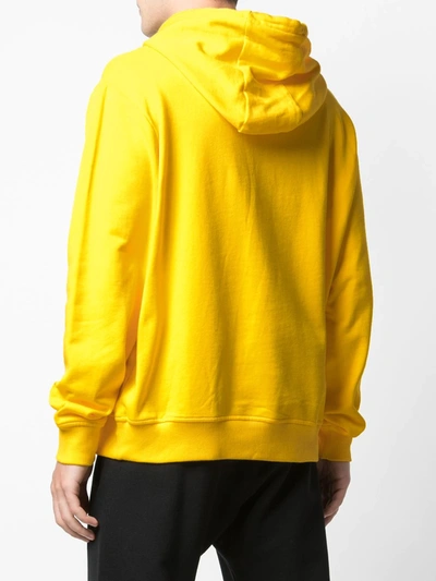 Mostly Heard Rarely Seen 8-bit Snaggle Teeth Motif Hoodie In Yellow