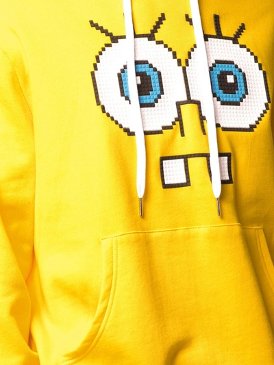 Mostly Heard Rarely Seen 8-bit Snaggle Teeth Motif Hoodie In Yellow
