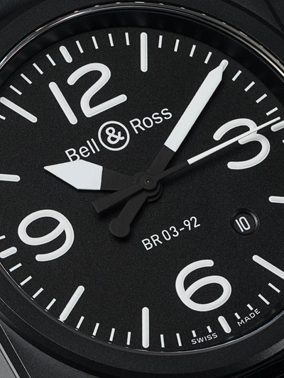 Shop Bell & Ross Br 03-92 Black Matte 42mm In Black B Black