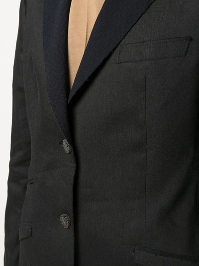 Shop Maurizio Miri Single-breasted Wool Jacket In Black