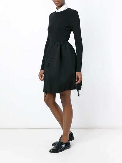 Pre-owned Comme Des Garçons Vintage 古着抽绳茧形半身裙 - 黑色 In Black