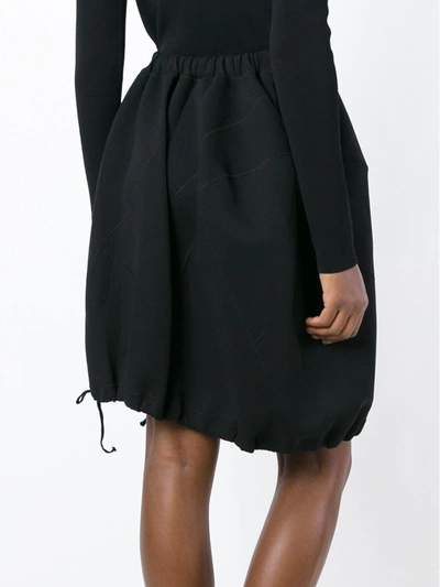 Pre-owned Comme Des Garçons Drawstring Detail Cocoon Skirt In Black