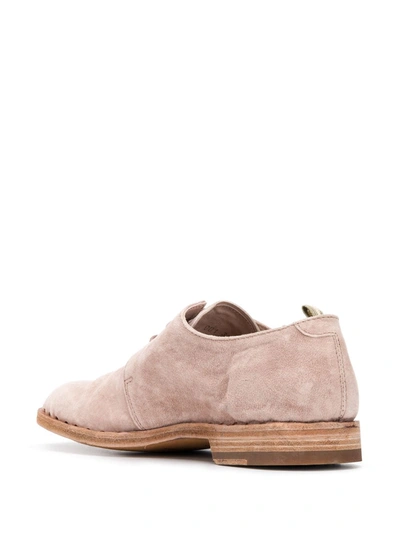 Shop Officine Creative Oliver Almond Toe Brogues In Pink