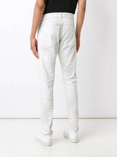 John Elliott The Cast 2 Sour Skittles Print Straight Jeans In White