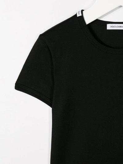 Dolce & Gabbana Black Cotton T-shirt Set In Black