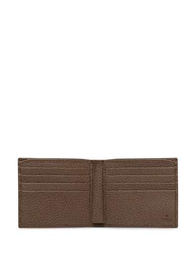 Shop Gucci Ophidia Gg Bi-fold Wallet In Brown