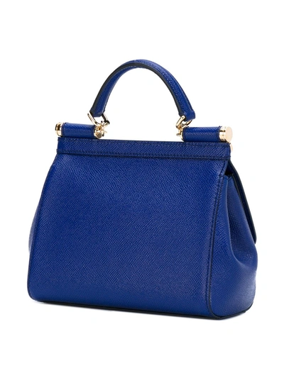 Shop Dolce & Gabbana Mini Sicily Shoulder Bag In 80648